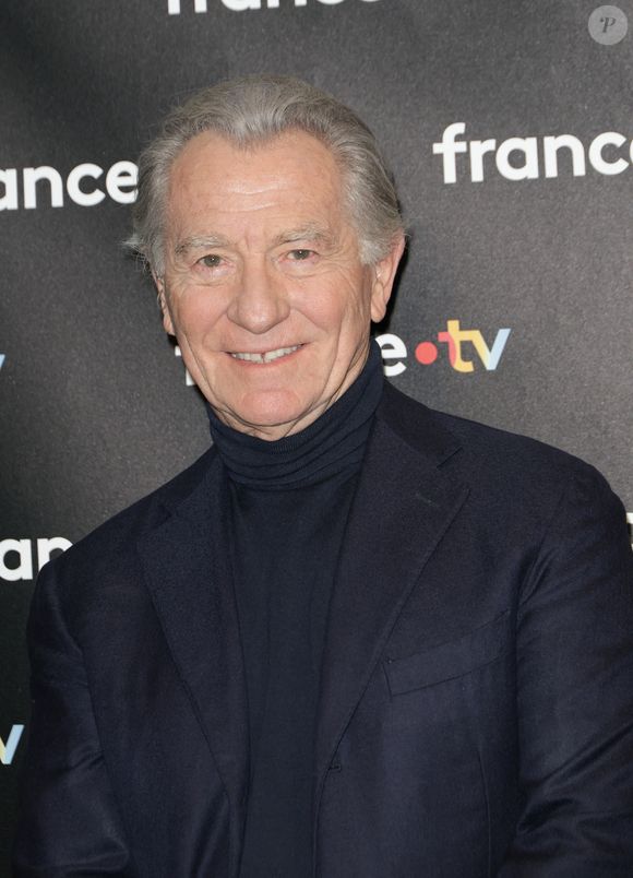 William Leymergie - Photocall à l'occasion des 40 ans de l'émission "Télématin" au siège de France Télévisions à Paris le 6 février 2025. © Coadic Guirec/Bestimage