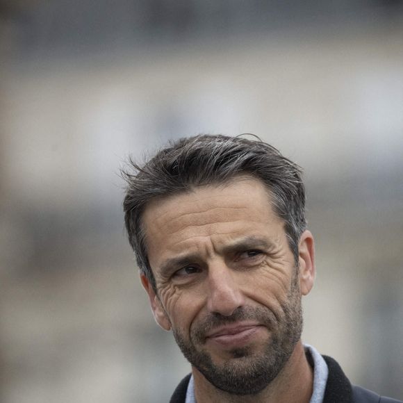 Le président français du Comité d'organisation des Jeux olympiques et paralympiques de Paris (COJO), Tony Estanguet, assiste à la cérémonie de présentation des trois nouvelles cloches, dont celle utilisée lors des Jeux olympiques de Paris, qui seront placées dans la cathédrale Notre-Dame de Paris. Photo par Eliot Blondet/ABACAPRESS.COM