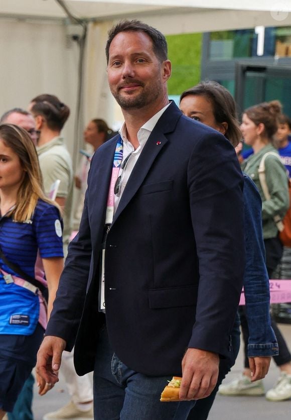 Thomas Pesquet venu assister à l'épreuve de basketball de Demi-Finale opposant la France à l'Allemagne lors des Jeux Olympiques de Paris 2024 (JO) à l'Arena Bercy, à Paris, France, le 8 août 2024.
Crédit : Backgrid USA / Bestimage