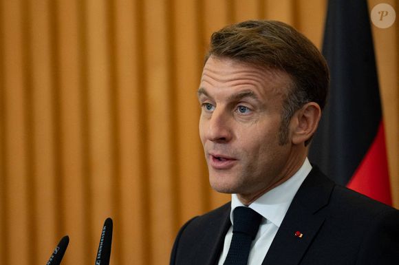 Emmanuel Macron, Allemagne, le 3 octobre 2025. 

© Christian Liewig/Bestimage