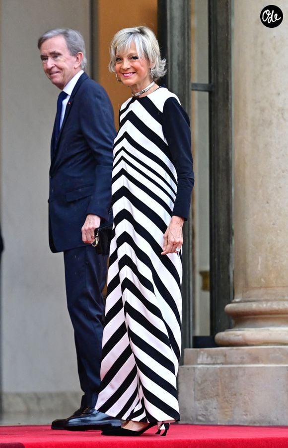 Bernard Arnault, Pdg de LVMH et sa femme Hélène Mercier - Arrivées des personnalités au dîner d’État en l’honneur du président brésilien et de sa femme au palais présidentiel de l’Élysée à Paris le 5 juin 2025.

© Christian Liewig / Bestimage