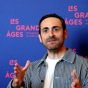 Camille Combal - Vernissage de l'exposition "Les grands âges", photographies de Nikos Aliagas au musée de l'Homme à Paris le 7 avril 2026. © Dominique Jacovides/Bestimage