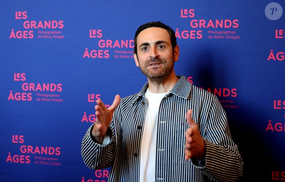 Camille Combal - Vernissage de l'exposition "Les grands âges", photographies de Nikos Aliagas au musée de l'Homme à Paris le 7 avril 2026. © Dominique Jacovides/Bestimage