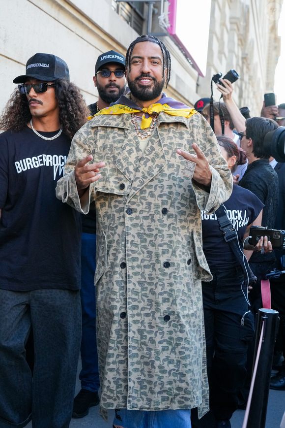 Le rappeur French Montana lors de la Fashion week de Paris le 28 juin 2025. © Lucia Sabatelli/Bestimage
