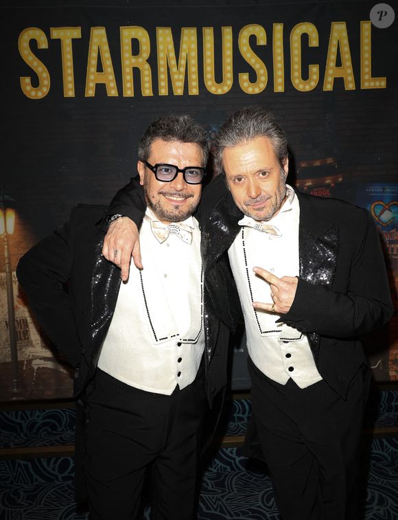 Exclusif - Pedro Alves et Renaud Hantson - Showcase du spectacle Starmusical aux Folies Bergère à Paris, France, le 14 mai 2024. 
© Coadic Guirec/Bestimage