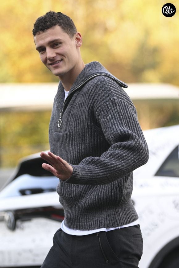 Benjamin Pavard - Arrivée des joueurs de l'équipe de France à Clairefontaine, le 14 novembre 2022. JB Autissier / Panoramic / Bestimage