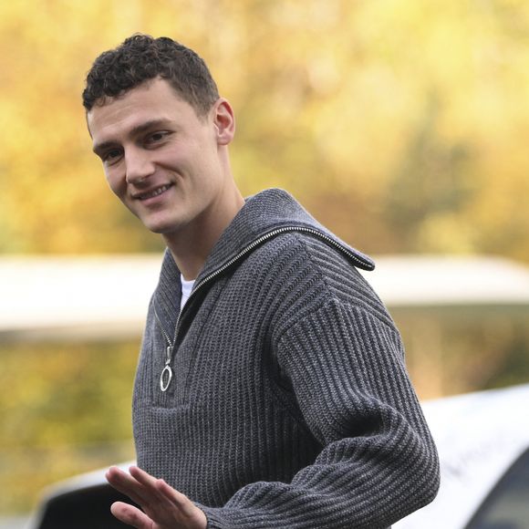 Benjamin Pavard - Arrivée des joueurs de l'équipe de France à Clairefontaine, le 14 novembre 2022. JB Autissier / Panoramic / Bestimage