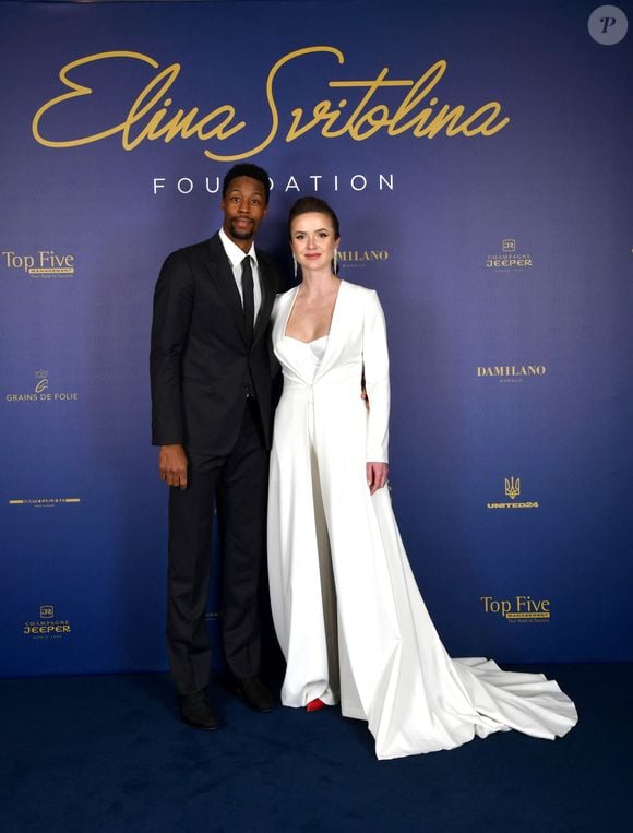 Exclusif - Gaël Monfils et sa femme Elina Svitolina - Photocall du gala annuel de la Fondation Elina Svitolina au Yacht Club de Monaco. Le 2 décembre 2022
© Bruno Bebert / Bestimage