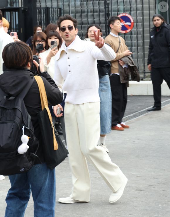 Adrien Brody au défilé Lacoste "Collection Prêt-à-Porter Automne/Hiver 2025-2026" lors de la Fashion Week de Paris (PFW), le 9 mars 2025

© Denis Guignebourg / Bestimage