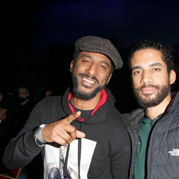 Stomy Bugsy et son fils Bilal Duarte - People au championnat du monde de Kick Boxing au cirque Phénix sur la Pelouse de Reuilly à Paris. Le 12 décembre 2019
© Christophe Aubert via Bestimage