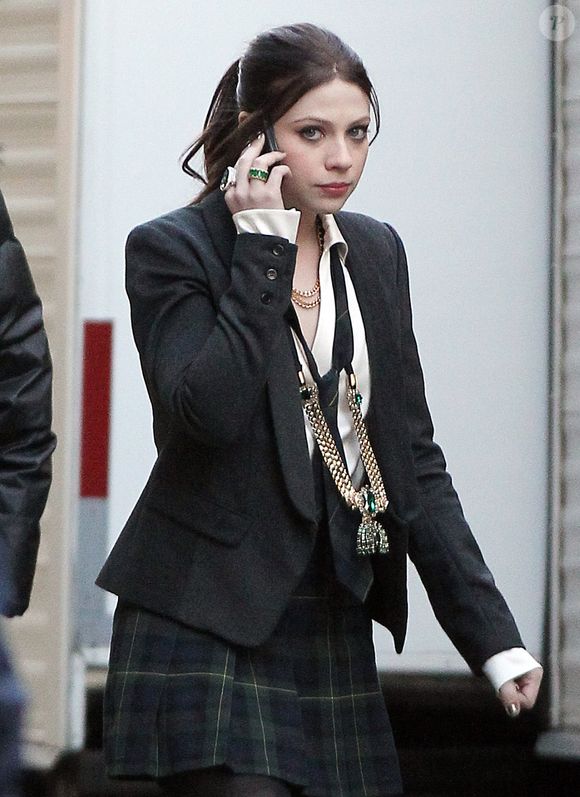 Michelle Trachtenberg sur le tournage de la série "Gossip Girl", le 13 décembre 2011.

Photo : Fame Pictures / Bestimage