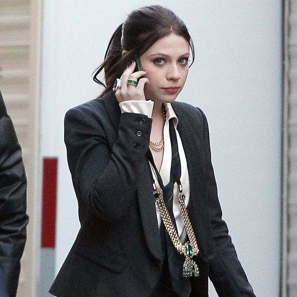 Michelle Trachtenberg sur le tournage de la série "Gossip Girl", le 13 décembre 2011.

Photo : Fame Pictures / Bestimage
