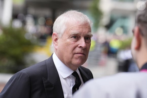 Le prince Andrew arrive à la messe de Requiem de la duchesse de Kent, à la cathédrale de Westminster, dans le centre de Londres. Photo by PA Photo/ Bestimage