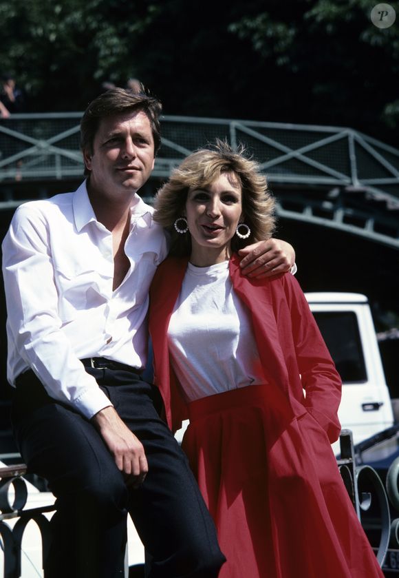 Evelyne Dheliat et Bernard Golay en octobre 1982. ©Bestimage