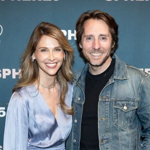 Ophélie Meunier et son mari Mathieu Vergne - Soirée de lancement de la nouvelle émission numérique SPHERE5 à l'Elysée Biarritz à Paris le 13 avril 2026. © Cyril Moreau/Bestimage