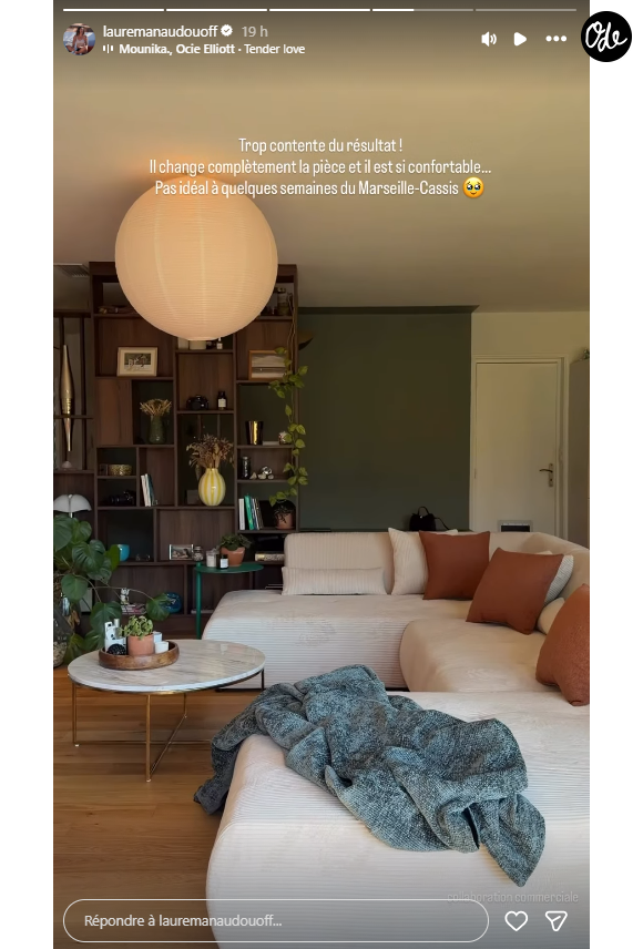 Laure Manaudou partage des images de son intérieur