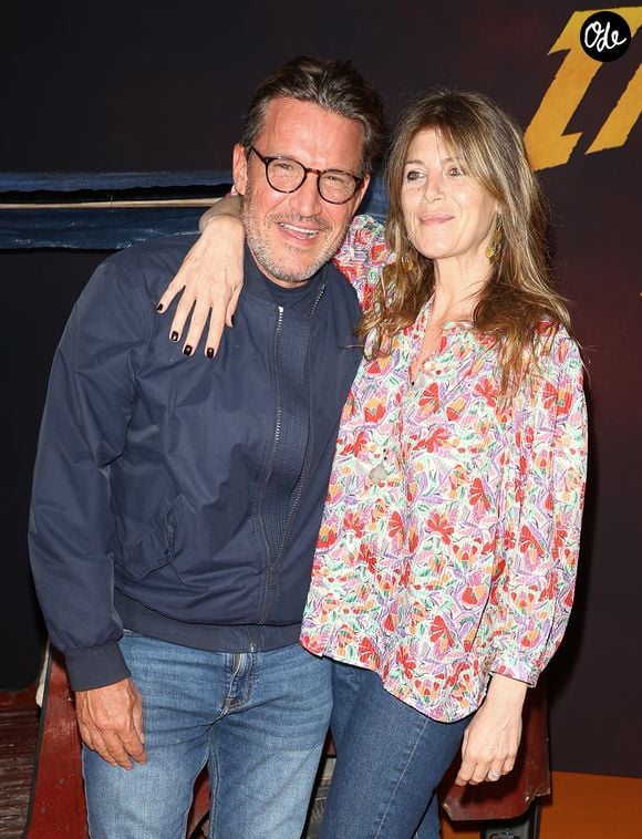 Benjamin Castaldi et sa femme Aurore Aleman - Première du film "Indiana Jones et le Cadran de la destinée" au cinéma Le Grand Rex à Paris le 26 juin 2023. © Coadic Guirec/Bestimage