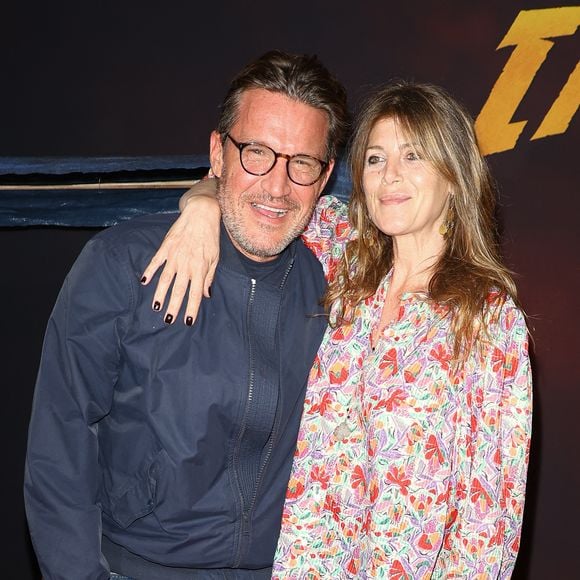 Benjamin Castaldi et sa femme Aurore Aleman - Première du film "Indiana Jones et le Cadran de la destinée" au cinéma Le Grand Rex à Paris le 26 juin 2023. © Coadic Guirec/Bestimage