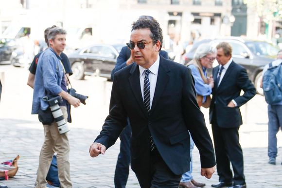 Patrick Cohen - Arrivées aux obsèques de Philippe Labro en l'église de Saint-Germain-des-Prés à Paris le 13 juin 2025. © Dominique Jacovides - Christophe Clovis / Bestimage