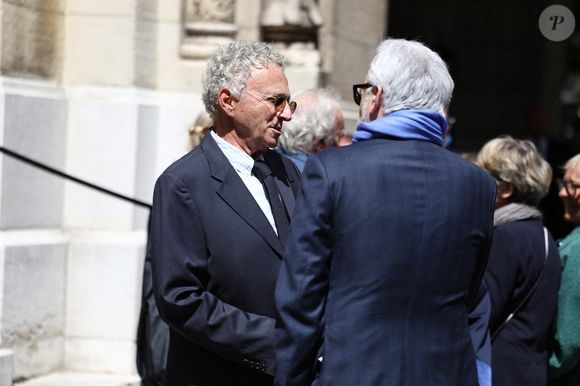 Nelson Monfort, journaliste assistant à la cérémonie d'enterrement de Daniel Bilalian à l'église Saint-Pierre de Neuilly-sur-Seine, près de Paris, France, le 22 mai 2025 Photo par Raphael Lafargue/ABACAPRESS.COM