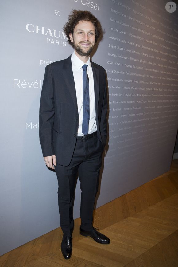 Pierre Rochefort au photocall de la soirée des "Révélations César 2015" au salon Chaumet à Paris, le 12 janvier 2015.

Photo : Bestimage