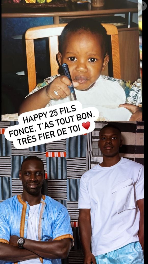 Omar Sy souhaite un bon anniversaire à Lionel Louis Basse, acteur qu'il connaît bien et avec qui il a joué dans "Yao"