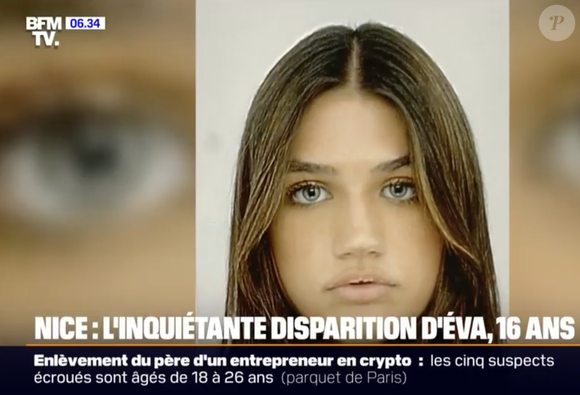 Le père de famille, acteur dans les années 1990, a annoncé dimanche 4 mai la disparition de sa fille, Eva. 

Eva Riverain disparue le 1er mai 2025 à Nice. Capture d'écran BFMTV