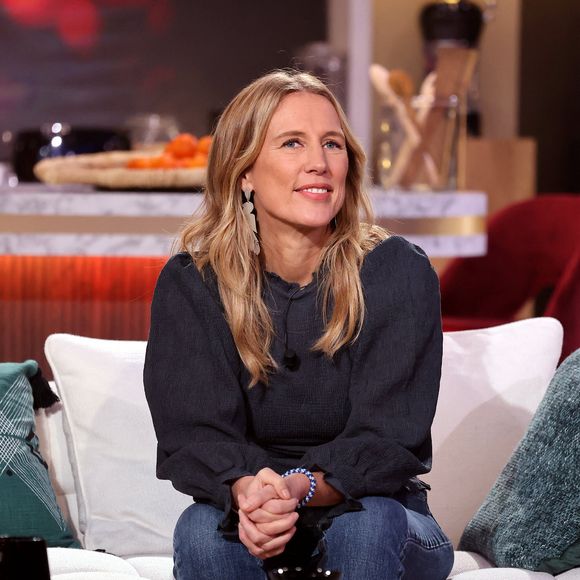 Exclusif - Agathe Lecaron lors de l'enregistrement de la nouvelle émission "Bertrand n'a pas sommeil", présentée par B.Chameroy et diffusée le 12 janvier  sur France 2

© Dominique Jacovides / Bestimage