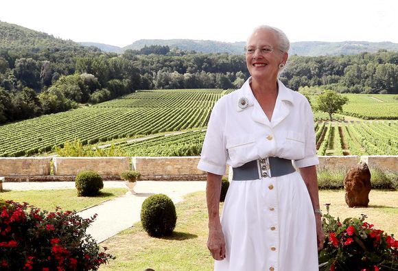 Rendez-vous avec la reine Margrethe II de Danemark dans son château de Cayx, près de Cahors le 16 août 2018. 
© Patrick Bernard / Bestimage