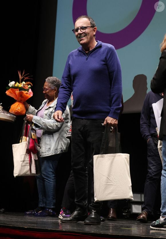 Exclusif - Thierry Beccaro lors de la 4eme édition du 'Festival Histoires de Femmes' au Theatre de Dreux le 19 Octobre 2024.

© Denis Guignebourg/Bestimage