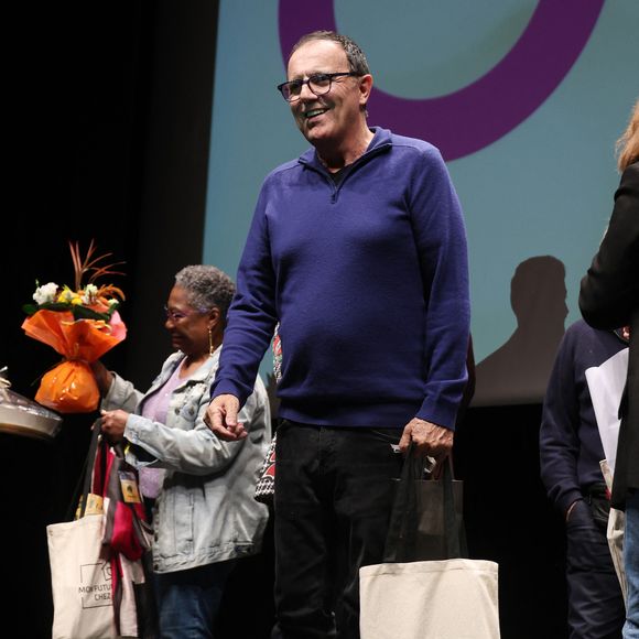 Exclusif - Thierry Beccaro lors de la 4eme édition du 'Festival Histoires de Femmes' au Theatre de Dreux le 19 Octobre 2024.

© Denis Guignebourg/Bestimage