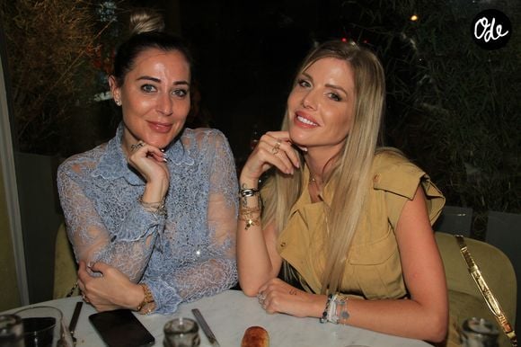 Exclusif - Magali Berdah, Jessica Thivenin - Dîner au restaurant cacher "Le Shkoun" à Paris le 24 juin 2022. © Philippe Baldini/Bestimage