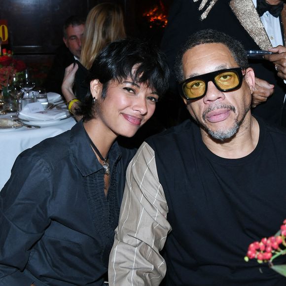 JoeyStarr et sa compagne Pauline Latchoumanin lors de la soirée Omar Harfouch "Dîner chez Maxim's" à Paris le 9 octobre 2024. © Rachid Bellak / Bestimage