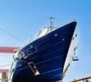 L’Orient Express Corinthian, signé par l’architecte Maxime Dangeac, est un navire de croisière d’une longueur de 220 m, composé de 54 suites disponibles, toutes plus luxueuses les unes que les autres, et d’une capacité maximale de 110 passagers à bord. 

Le plus grand voilier du monde a été mis à l'eau pour la première fois.  L'Orient Express Corinthian, d'une longueur de 722 pieds, a effectué sa mise à l'eau : ses débuts officiels sur l'eau.  Après quatre mois et demi d'assemblage par les équipes des Chantiers de l'Atlantique à Saint-Nazaire, le plus grand voilier du monde a quitté le bassin de construction pour rejoindre le chantier d'armement.  Photo by Yves Marchand/Romain Meffre/Nicolas Pougnand/Orient Express/Cover Images/ABACAPRESS.COM