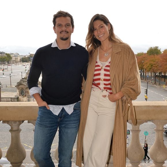 Exclusif - Laury Thilleman et Juan Arbelaez - Présentation de la nouvelle collection de Haute Joaillerie "Valérie Messika by Kate Moss" à l'hôtel de Crillon à Paris, lors de la fashion week. Le 5 octobre 2020.
© Veeren / Bestimage