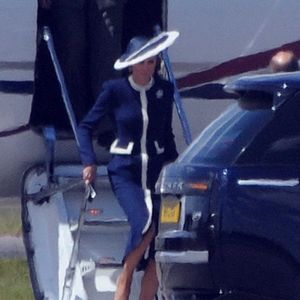 Le prince William et son épouse Kate Middleton à l'aéroport de Glasgow en Écosse, le 22 mai 2025.  Backgrid UK/ Bestimage