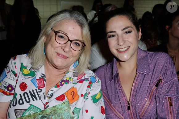 Josiane Balasko et sa fille Marilou Berry assistent au défilé Jean-Paul Gaultier Haute Couture Automne - Hiver 2016/2017 dans le cadre de la Fashion Week de Paris le 06 juillet 2016 à Paris, France. Photo par Aurore Marechal/ABACAPRESS.COM.