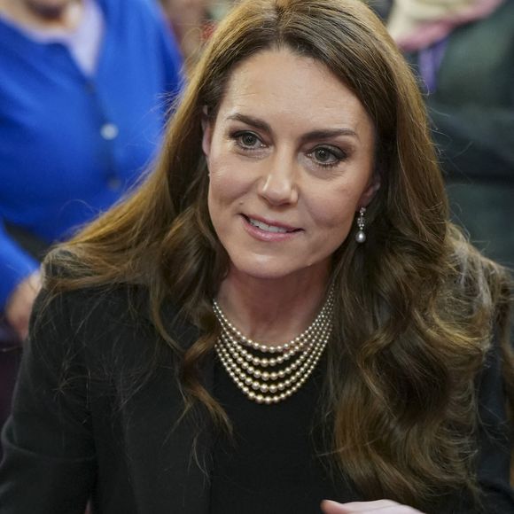 Le prince William, prince de Galles, et Catherine (Kate) Middleton, princesse de Galles, assistent à une cérémonie de commémoration des 80 ans de la libération du camp de concentration d'Auschwitz-Birkenau au Guildhall à Londres, le 26 janvier 2025. Crédit : Julien Burton / Bestimage