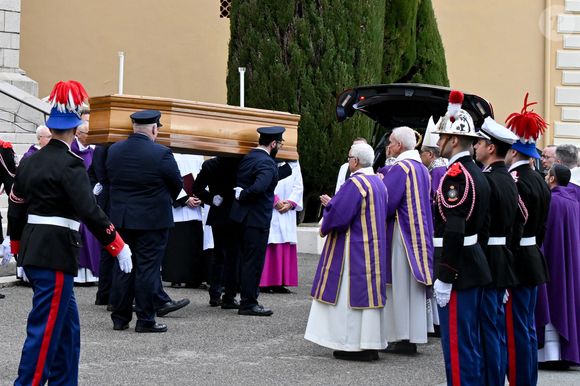 Sorties des obsèques de Didier Guillaume (ancien ministre de l'Agriculture entre 2018 et 2020 et ancien Ministre d'Etat de Monaco 2024–2025)  en la cathédrale Notre-Dame-Immaculée de Monaco le 23 janvier 2025. © Bruno Bebert/Bestimage