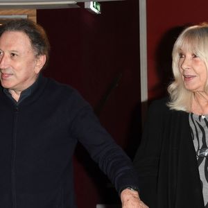 Exclusif - Michel Drucker et sa femme Dany Saval - Projections de deux séances exceptionnelles du film "Signé Furax" en hommage à Marc Simenon au cinéma Mac Mahon à Paris le 27 octobre 2019. © Coadic Guirec/Bestimage