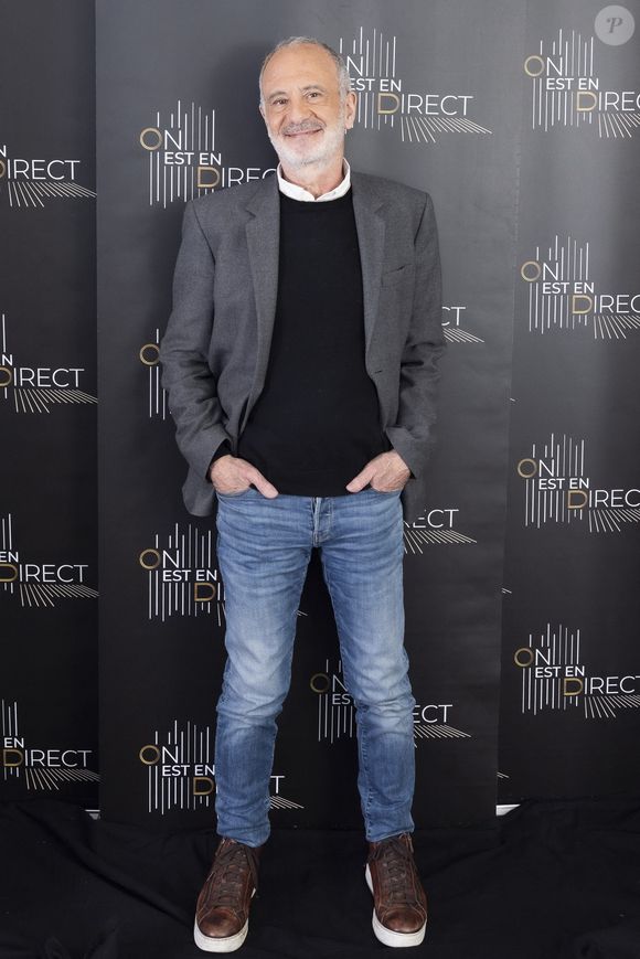 Exclusif - Gérard Miller - Backstage de l'enregistrement de l'émission "On Est En Direct (OEED)", présentée par L.Ruquier et L.Salamé, et diffusée en direct le 2 avril sur France 2
© Jack Tribeca / Bestimage