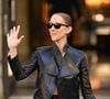 Sa tenue, composée d’une veste, d’une jupe et d’un soutien-gorge, avait été présentée au défilé printemps-été 2027 de la maison.

Céline Dion salue ses fans à la sortie de l’hôtel Royal Monceau à Paris avant de rejoindre La Plenitude Arena de Paris La Défense pour poursuivre sa série de concerts le 14 octobre 2026. © Pierre perusseau/Bestimage