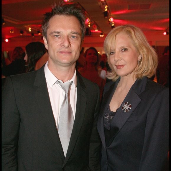 David Hallyday et Sylvie Vartan lors du diner de gala de la mode contre le Sida au pavillon d'Armenonville. Photo par RINDOFF-BELLAK / BESTIMAGE