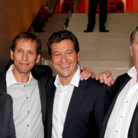 Archives - Bixente Lizarazu, Laurent Gerra, Pierre Ménès - RTL Conférence de presse de rentrée 2009-2010, au siège de la radio à Paris, le 3 septembre 2009. JLPPA / Bestimage
