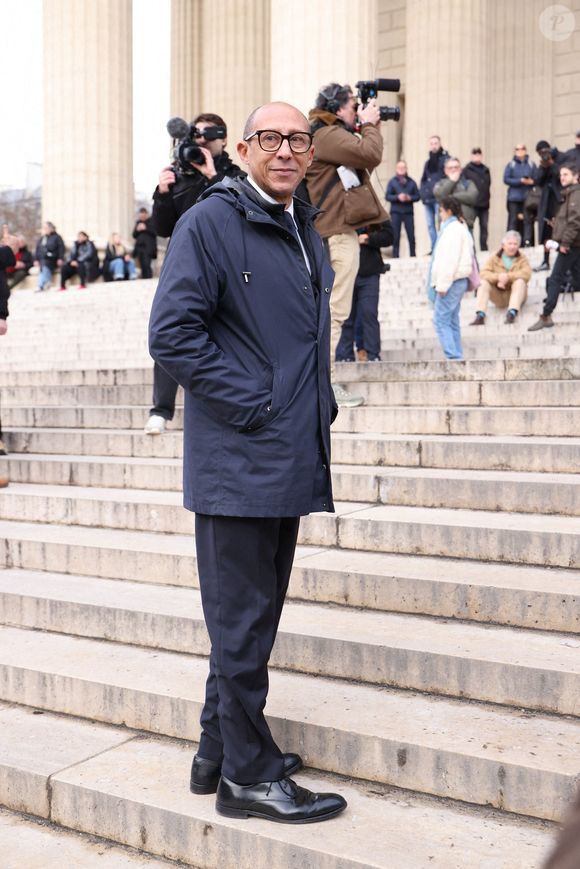 Philippe Diallo arrive à la cérémonie d'enterrement de Rolland Courbis à l'église de la Madeleine à Paris, France, le 14 janvier 2026. Rolland Courbis, ancien footballeur français, entraîneur et commentateur médiatique au franc-parler, est décédé à l'âge de 72 ans. Photo par Jerome Domine/ABACAPRESS.COM
