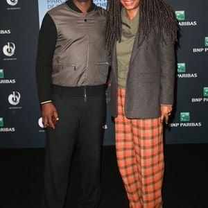 Lilian Thuram et sa femme Kareen Guiock - Première du film "Divertimento" au cinéma Le Grand Rex à Paris le 16 janvier 2023. © Coadic Guirec/Bestimage