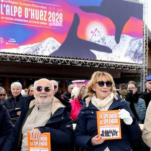 Jean-Pierre Lavoignat, Gérard Jugnot, Marie-Anne Chazel et Thierry Lhermitte - Séance de dédicaces du livre "Le Splendid par le Splendid" à l'occasion du 29ème Festival International du Film de Comédie de l'Alpe d'Huez le 23 Janvier 2026. © Dominique Jacovides/Bestimage