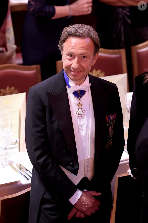 Stéphane Bern lors d’un banquet d’état à Guildhall, Londres le 9 juillet 2025. Le couple présidentiel français est en voyage officiel au Royaume Uni pour trois jours. © Dominique Jacovides / Bestimage