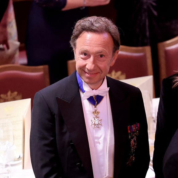 Stéphane Bern lors d’un banquet d’état à Guildhall, Londres le 9 juillet 2025. Le couple présidentiel français est en voyage officiel au Royaume Uni pour trois jours. © Dominique Jacovides / Bestimage