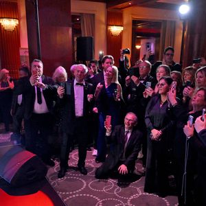 Julie Pietri durant le dîner au profit de l'association Enfant Star & Match à l'hôtel Majestic à Cannes le 1er février 2025.  © Bruno Bebert/Bestimage